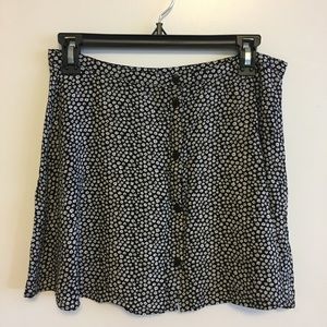 H&M Flowy Daisy Button-Up Skirt